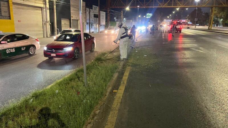 Brigadas nocturnas siguen avanzando en Salvador Nava