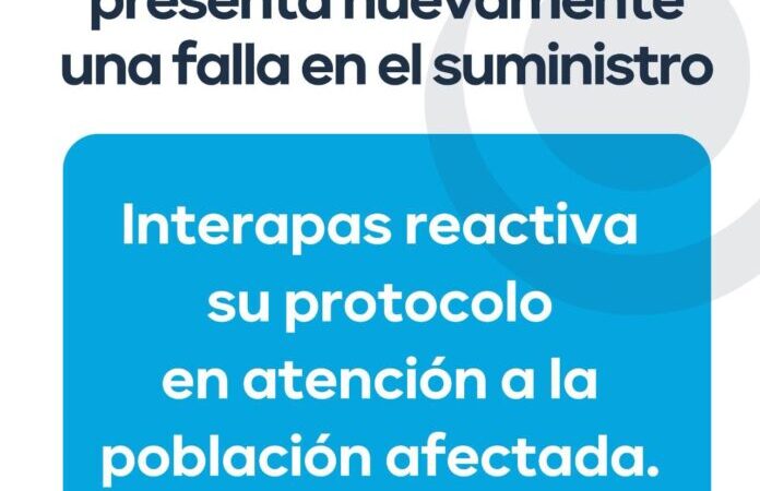 “El Realito” registra nueva falla tres días después de restablecer suministro