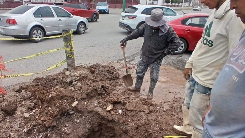 Con reparación de fuga, Interapas evita desperdicio de agua en Eje 118