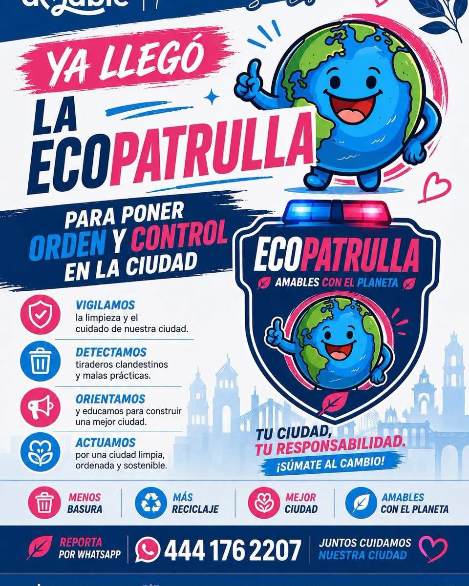 Ecopatrulla fortalece vigilancia y atención ambiental enSan Luis Capital