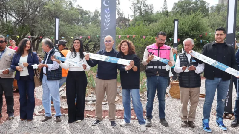 Enrique Galindo inaugura el Bosque Escuela Cacomixle en Camino a la Presa.