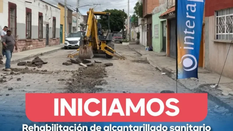 Inicia Interapas reposición de drenaje en López Hermosa