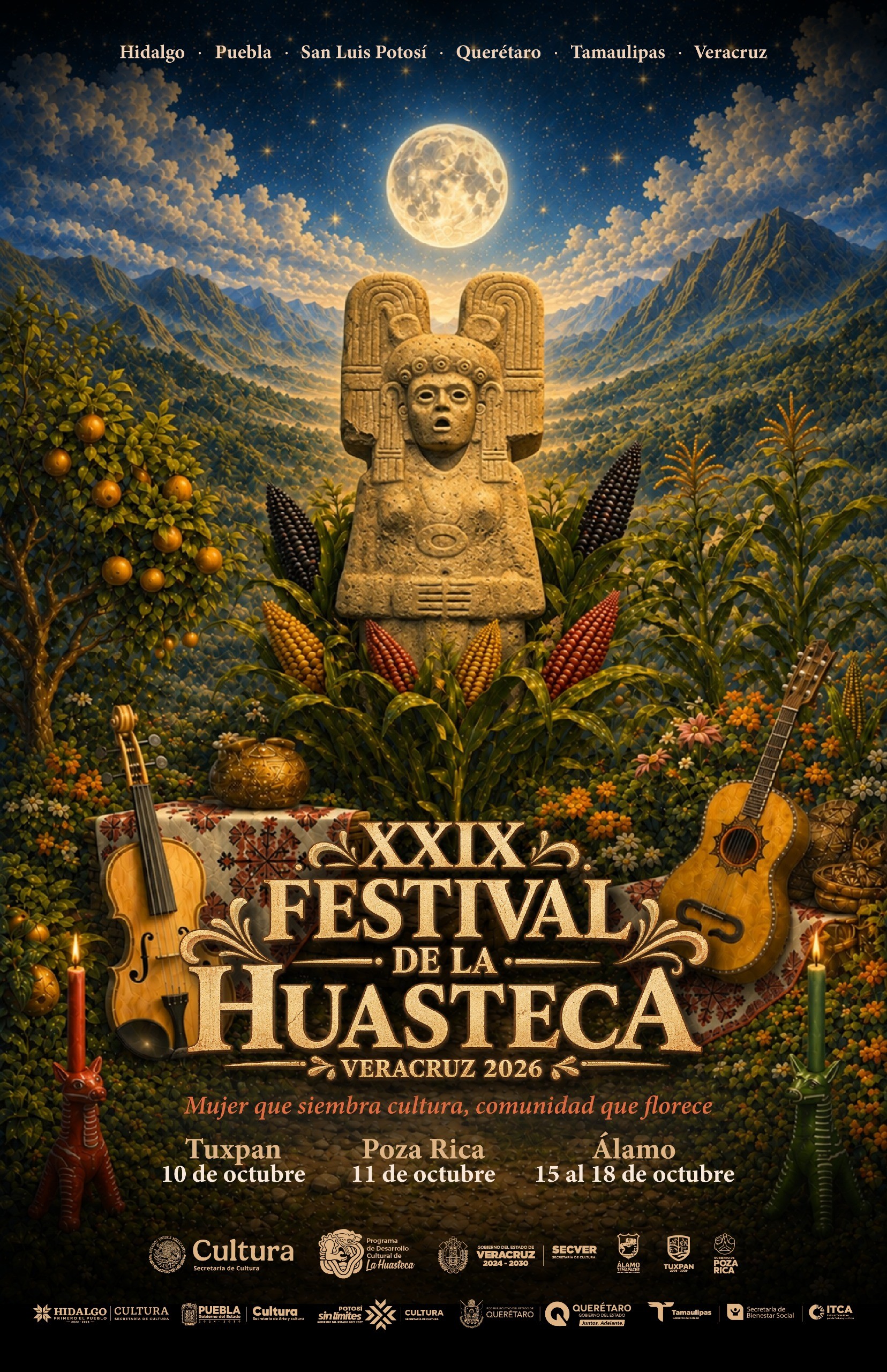 SAN LUIS POTOSÍ PARTICIPARÁ EN LA XXIX EDICIÓN DEL FESTIVAL DE LA HUASTECA
