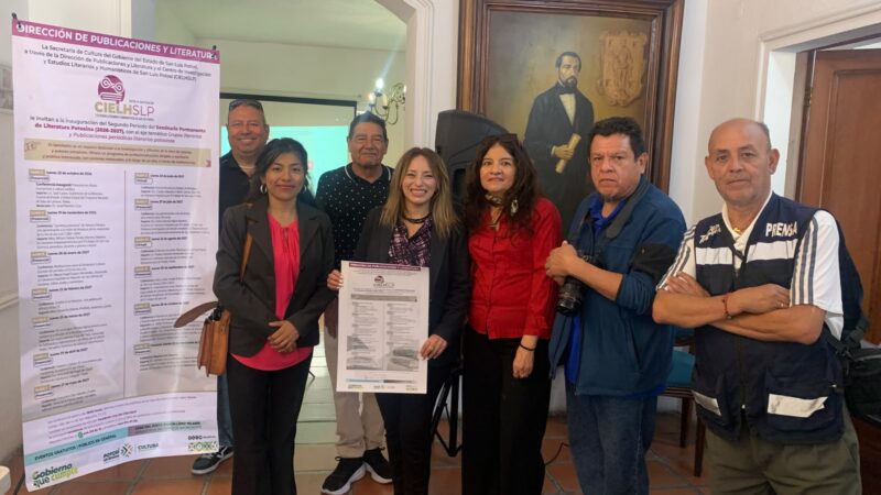 INAUGURARÁN EL 2º PERIODO DEL SEMINARIO PERMANENTE DE LITERATURA POTOSINA