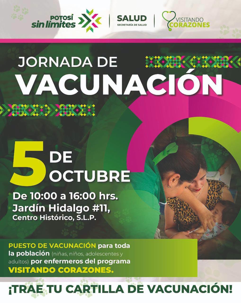 JORNADA DE VACUNACIÓN PROTEGERÁ A NIÑAS, NIÑOS Y ADOLESCENTES