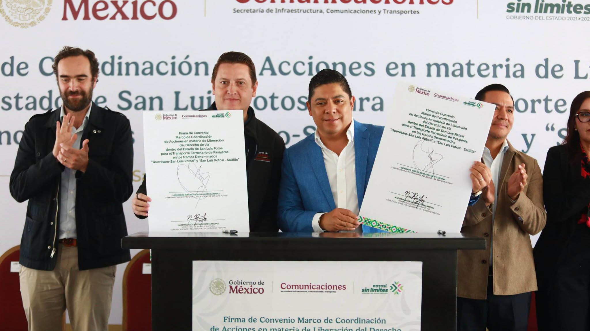 EL GOBERNADOR RICARDO GALLARDO CONSOLIDA LLEGADA DEL TREN DE PASAJEROS A SAN LUIS POTOSÍ