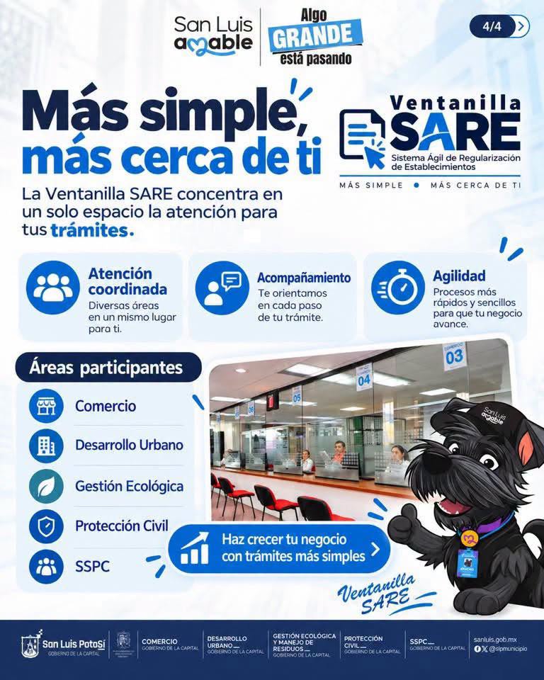 Gobierno Municipal facilita trámites para abrir negocios con Ventanilla Única SARE