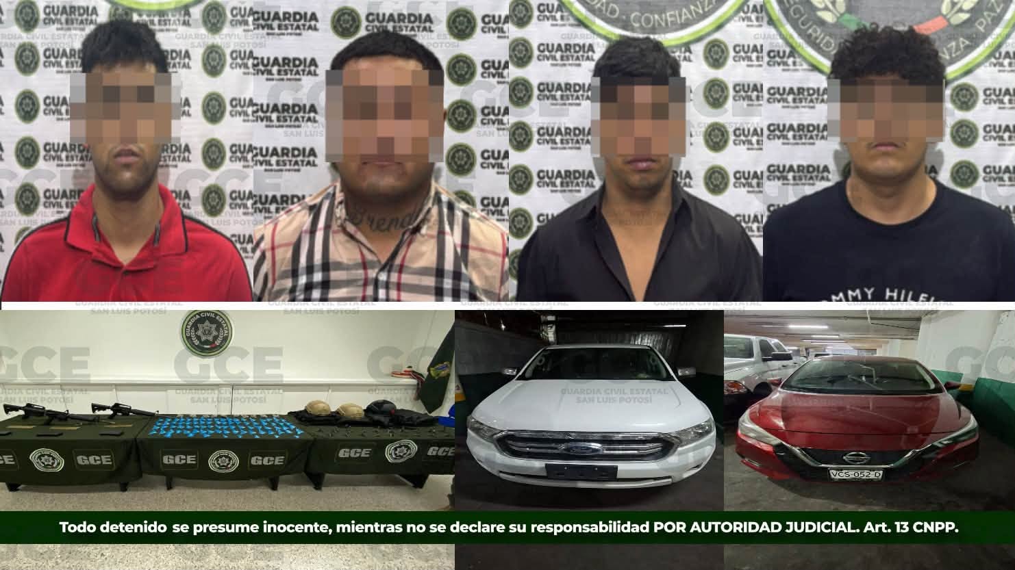 GUARDIA CIVIL ESTATAL DESARTICULA CÉLULA DELICTIVA EN MATEHUALA.