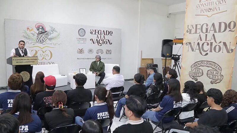 EL CONGRESO DEL ESTADO DESARROLLÓ LA CONFERENCIA MAGISTRAL “LA CONSTRUCCIÓN DE SAN LUIS POTOSÍ Y SU APORTE AL PACTO FEDERAL”.