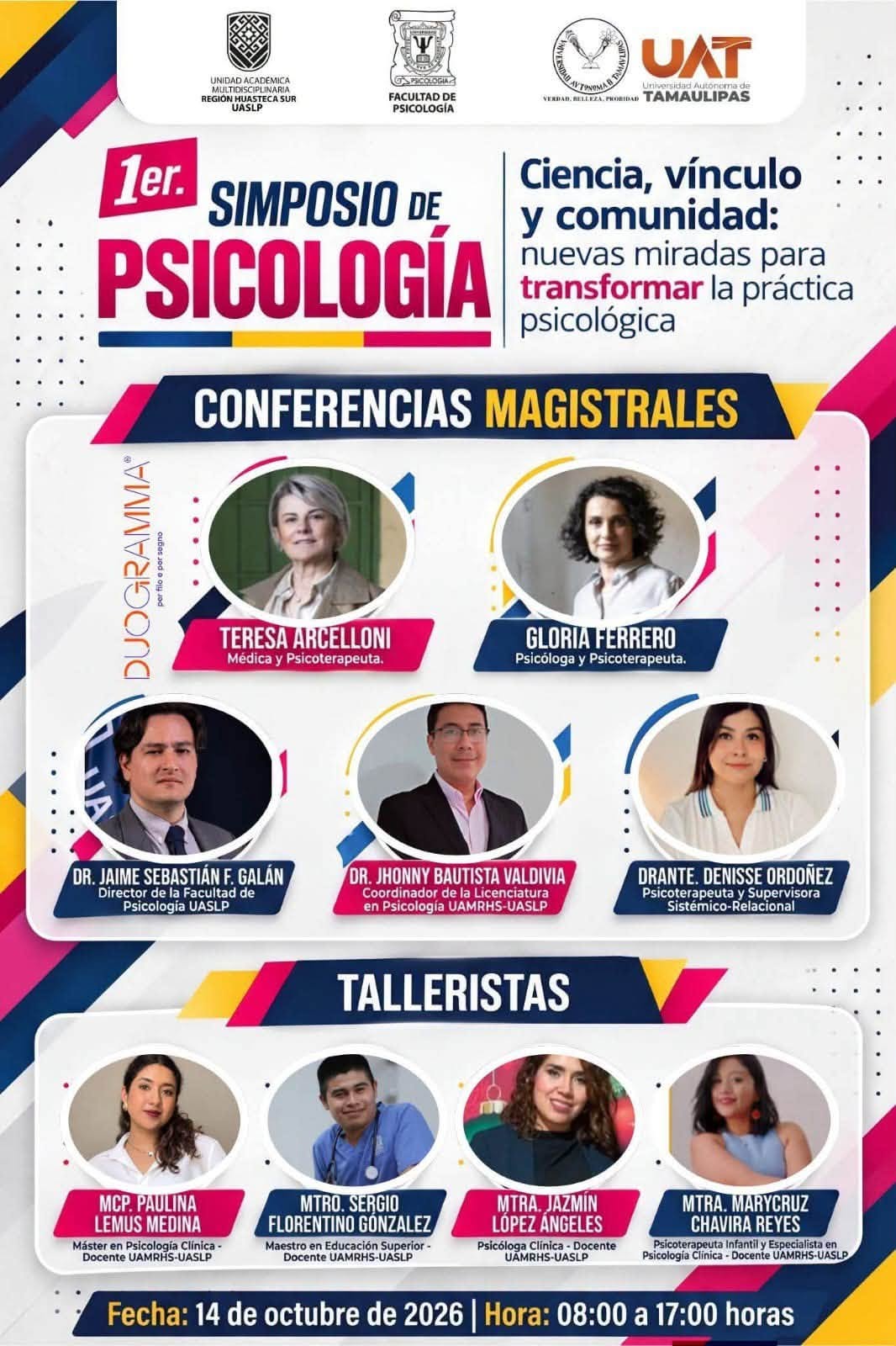 Especialistas de Italia participarán en simposio de Psicología de la UAMRHS UASLP.