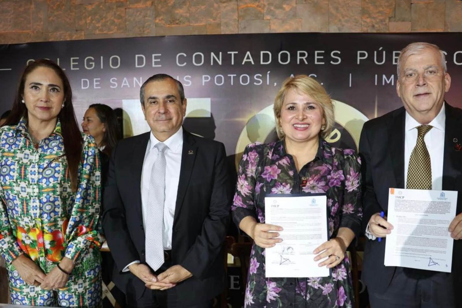 UASLP y el IMCP acuerdan colaboración para acercar a estudiantes y docentes a la certificación y al ejercicio profesional contable.
