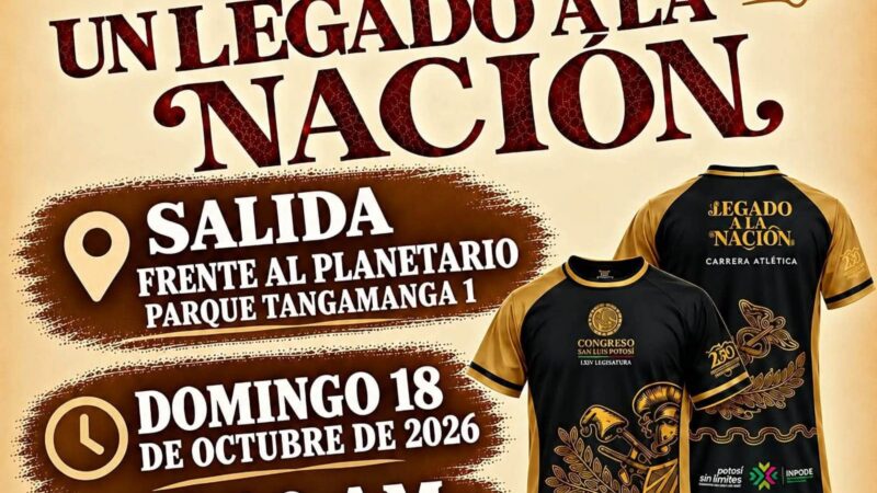 TODO LISTO PARA LA CARRERA ATLÉTICA “UN LEGADO A LA NACIÓN”