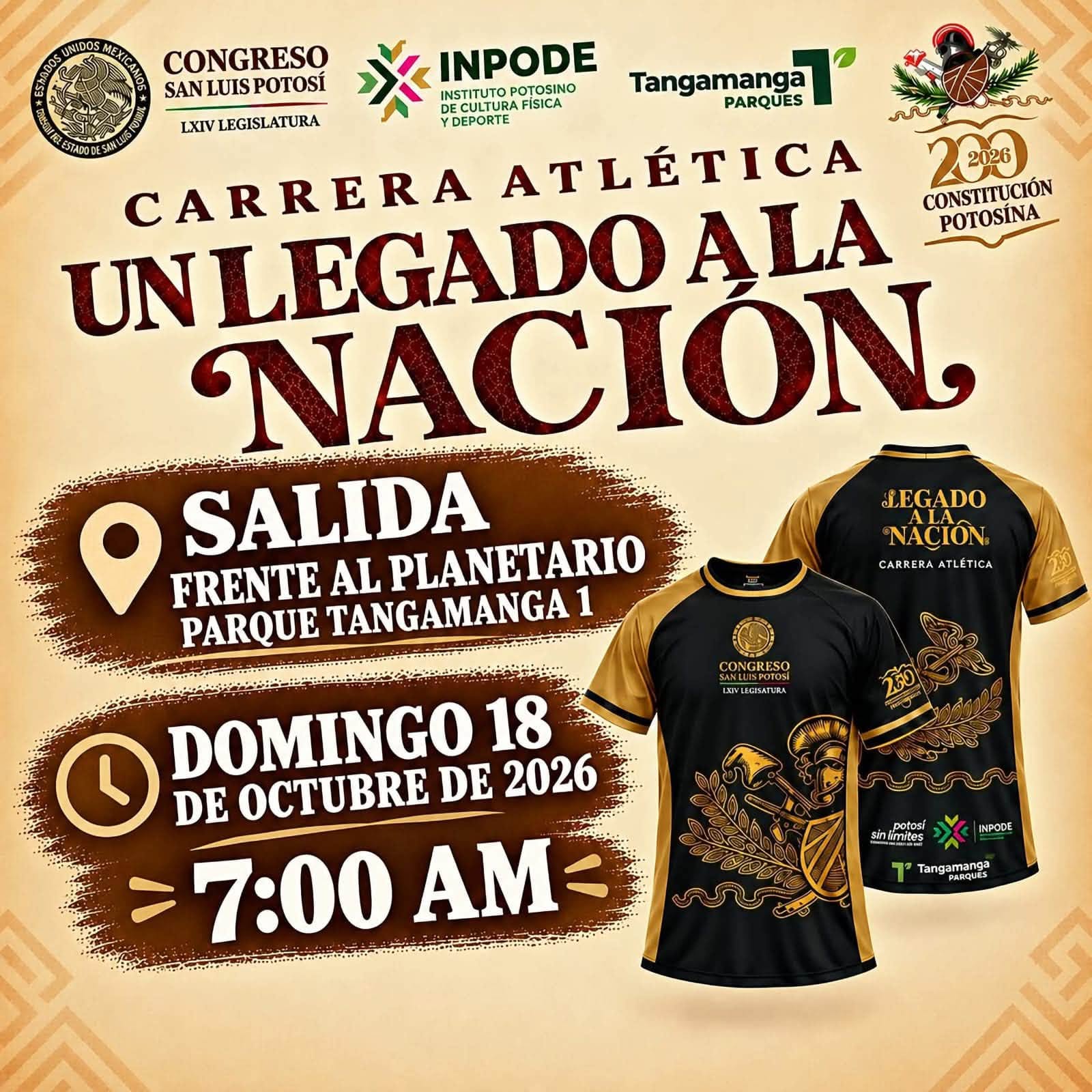 TODO LISTO PARA LA CARRERA ATLÉTICA “UN LEGADO A LA NACIÓN”