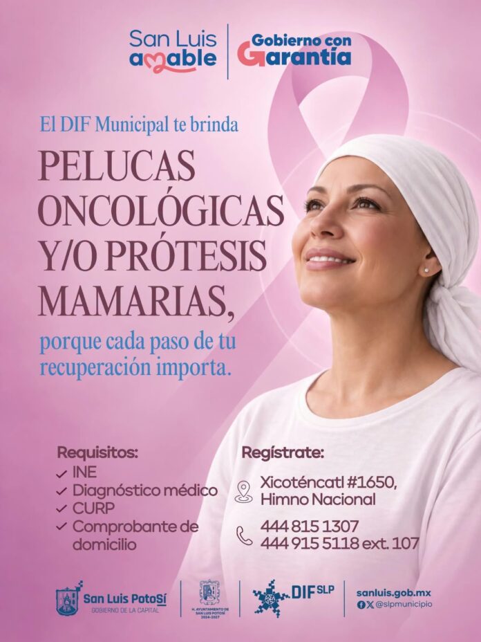 DIF Municipal invita a pacientes en tratamiento oncológico a solicitar una peluca gratuita