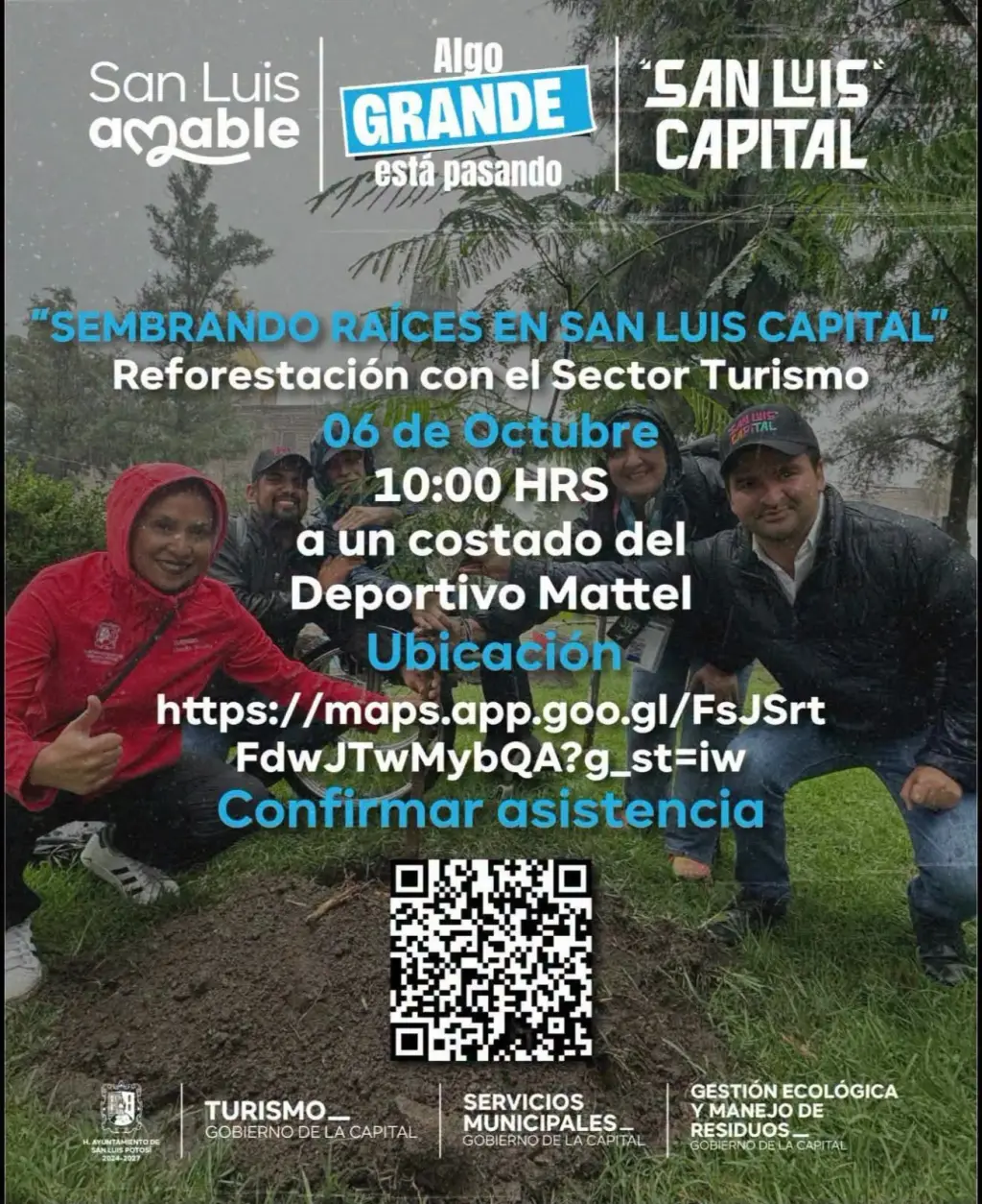 Gobierno Municipal suma al sector turístico a jornada de reforestación en San Luis Capital