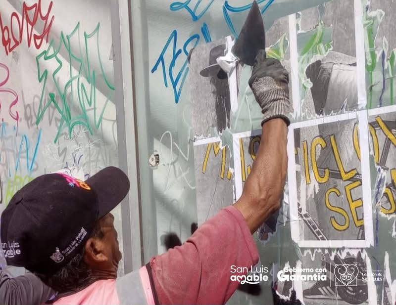 Gobierno Municipal refuerza el cuidado del Centro Histórico con retiro de arte urbano no autorizado