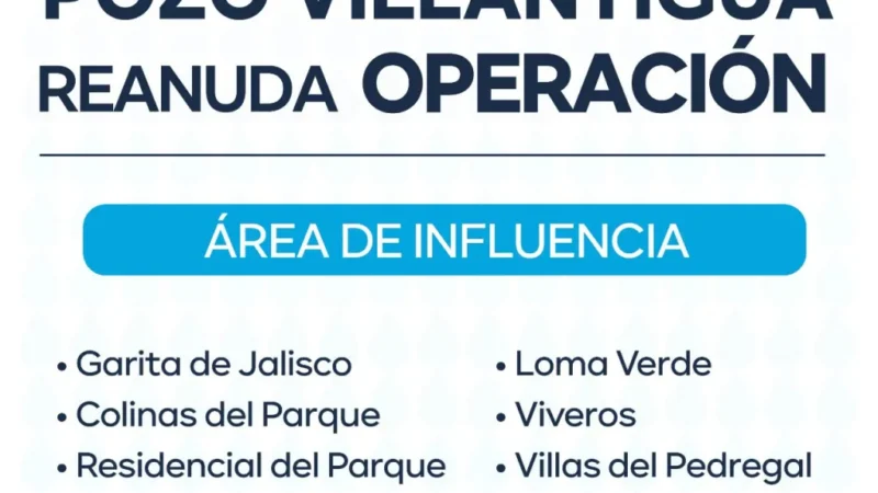 Interapas reactiva el pozo Villantigua